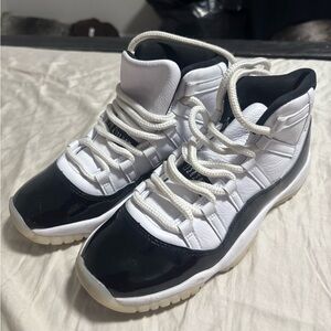 Black and White Jordan 11s